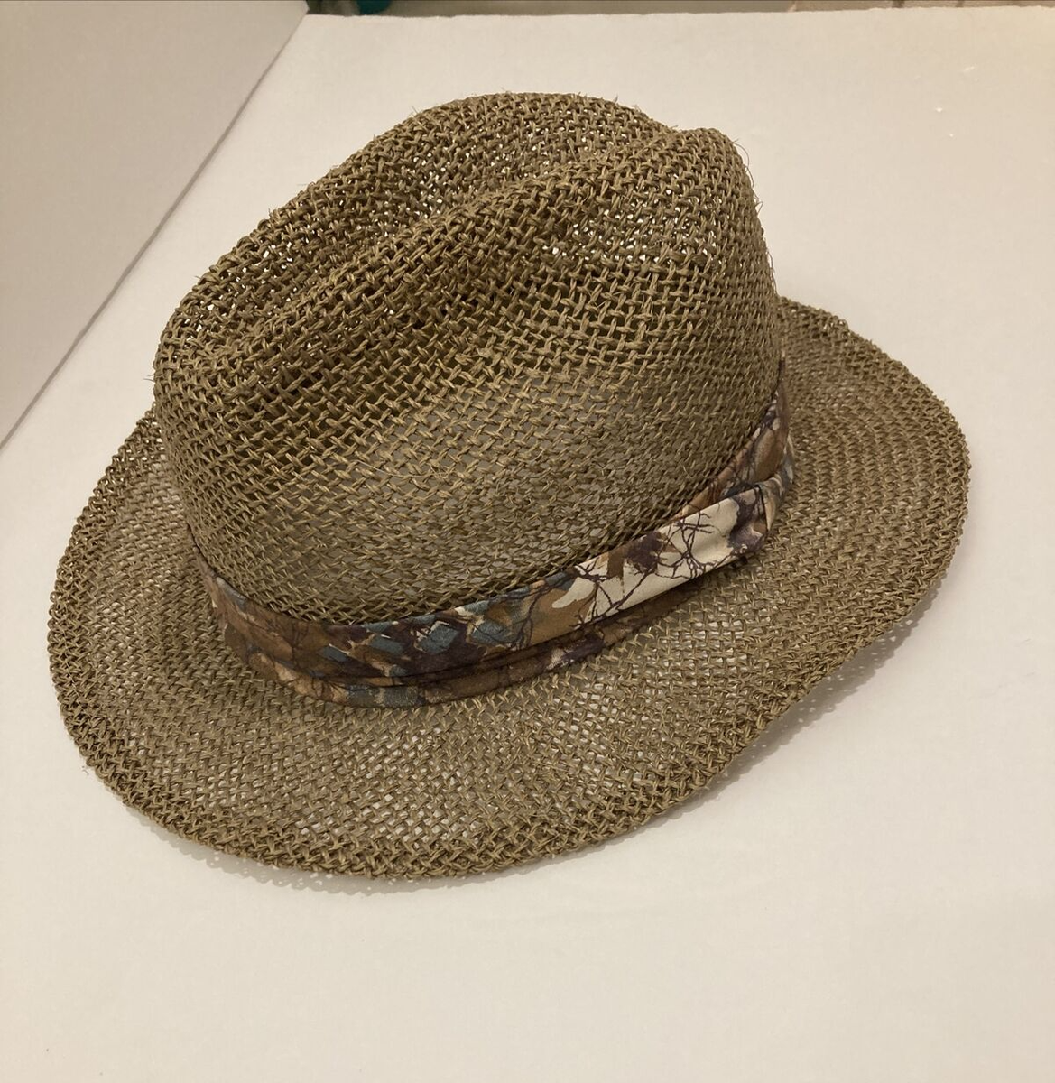 Bollman Hat With Shades of Brown Band Stiff Straw Men display picture 2