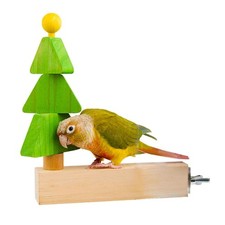 Bird toys  Bird Perch, Bird Wooden Block Chewing Toy Parrot Foraging  Puzzle T