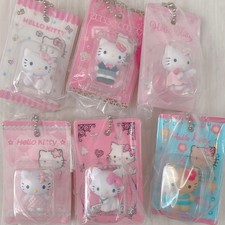 Hello Kitty Miniature Collection Set Pressed Steel/Plastic 6-piece Used