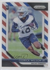2018 Panini Prizm Rookie Red White & Blue Prizm Cedrick Wilson Jr #286 4l3