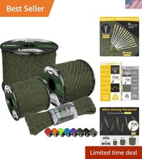 Reflective 1000lb Paracord Rope 50ft Durable Utility Cord for Outdoor Use