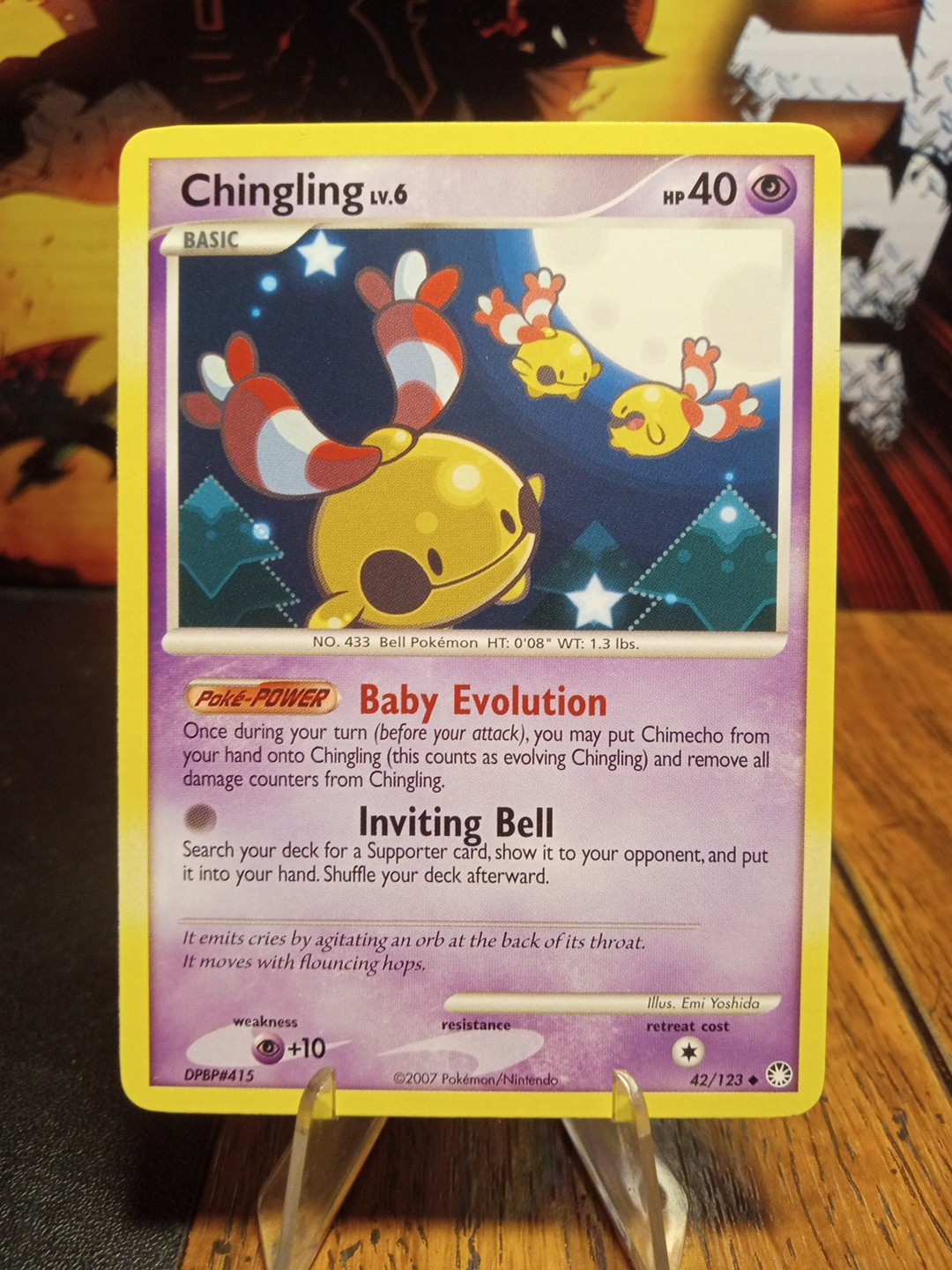 2007 Pokemon Mysterious Treasures Chingling #42 Extremely LP