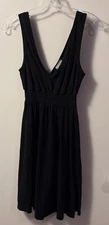 C&C California Black Women’s Tank Dress Size XS With Elastic Waist