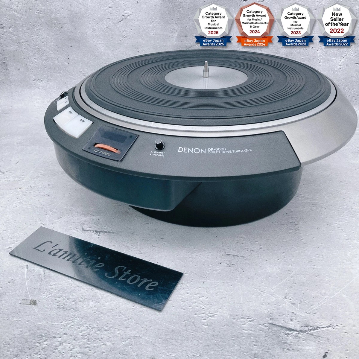 『ピースケ』DENON DP-6000 レコードプレーヤー本体 Denon DP-6000 Direct Drive Turntable record player DP6000 Used