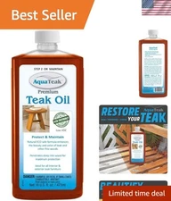 16 oz  Teak Oil - Enhance Natural Wood Grain & Quick Dry Formula