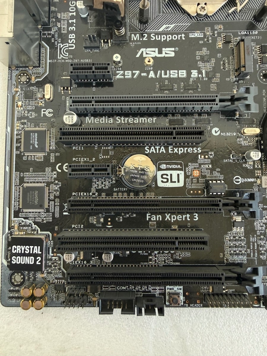 ASUS Z97-A/USB 3.1 Motherboard LGA 1150 ATX M.2 SATA Express IO