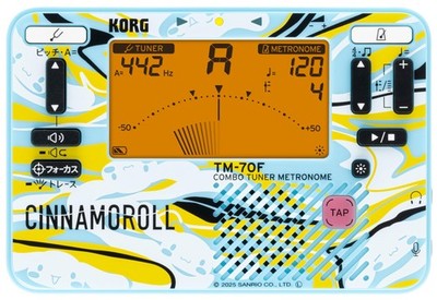 Korg × Sanrio Cinamonroll TM-70C Tuner Clip Typ Mikrofon Set Tuner Metronom