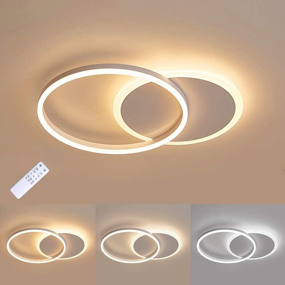 Plafoniera LED Moderna 36W Dimmerabile - Lampadario Design Soggiorno 3600LM