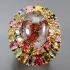 Luxury best sell Natural Ghost Quartz Ring 925 Sterling Silver Size 7 /R473042