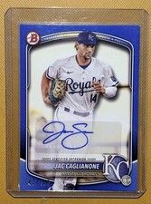 2025 Bowman Jac Caglianone Blue Auto /150 BPA-JC Royals Prospect