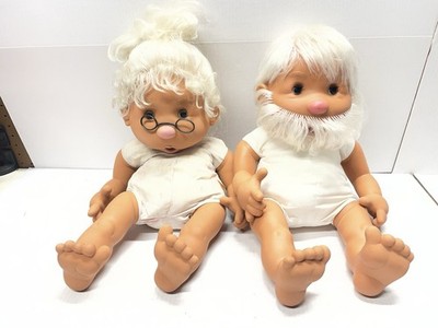 Vicma Vintage Grandpa And Grandma Santa & Mrs claus Dolls