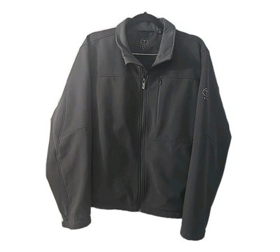 T-Tech by Tumi Black Water Resistant Soft Shell Fleece Lined Jacket Men s XL
