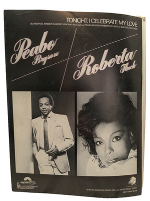 Tonight I Celebrate My Love Sheet Music Peabo Bryson Roberta Flack 80s R&B   F4X
