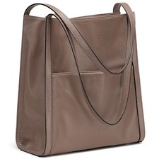 Leather Tote Shoulder Bag for Women, Leather Purse and Handbags Medium Size