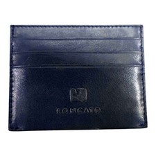 Kreditkartenetui R Schnarchen Leder Unisex Tablett Blau 6 Fächer + 1