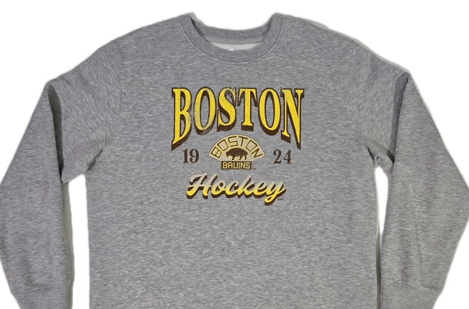 Fanatics BOSTON BRUINS HOCKEY 1924 Throwback Retro Logo Sweatshirt Adult XL NHL - Image 3 of 4