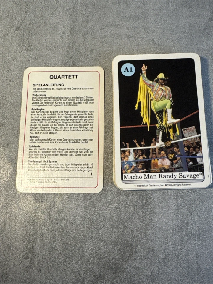 WWF QUARTETT WRESTLING NR.1 CATCHER 1992 | Hulk Hogan | Vollständig | Amigo - Bild 3 von 4
