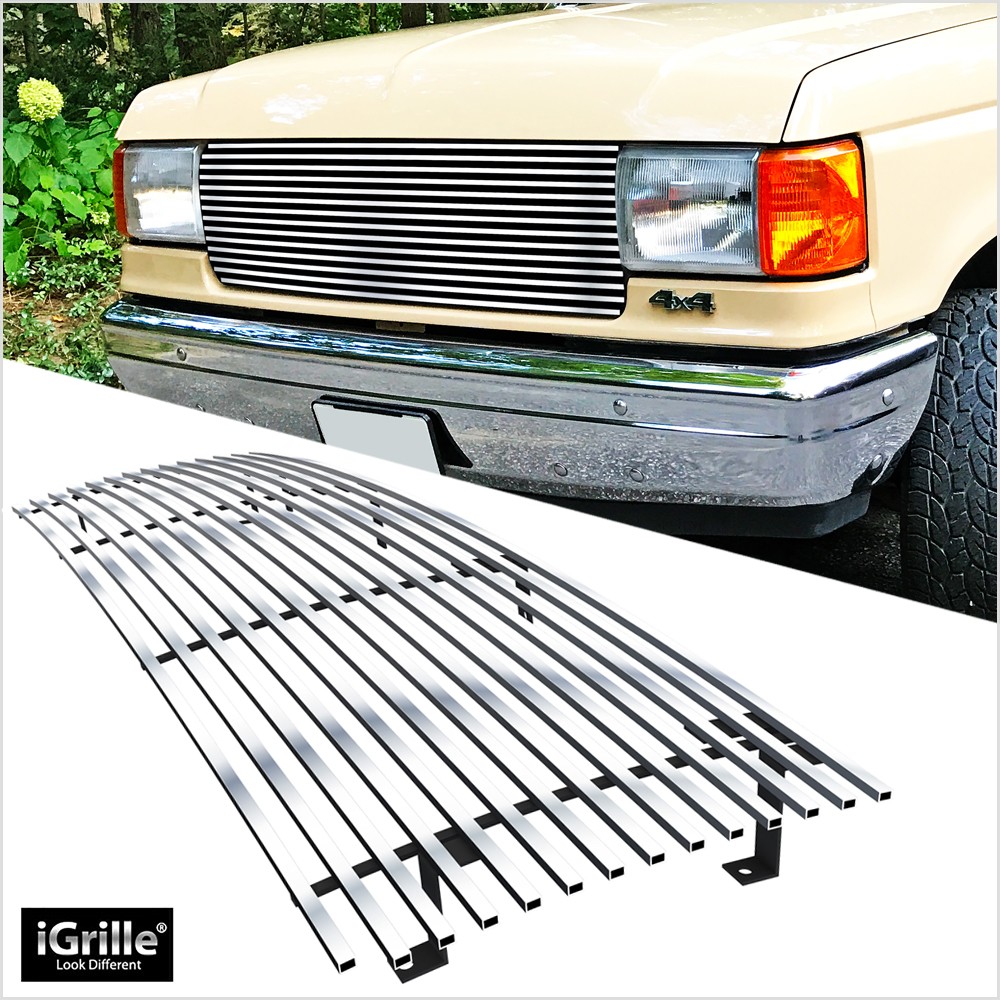 1987-1991 Ford Bronco/F150/F250/F350 Upper Stainless Chrome Billet