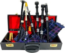 Pride of Scotland Scottish Bagpipes Full Set Rosewood Drones Chanter Reeds Case