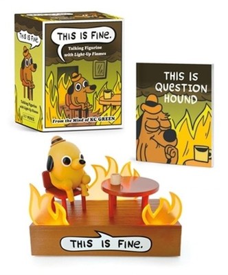 This Is Fine Talking Figurine: With Light and Sound! (Paperback or Softback)