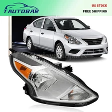 Right Headlight For 2015 2016 2017 2018 2019 Nissan Versa Sedan Passenger Side