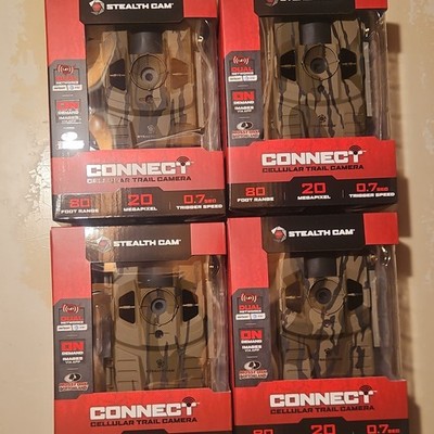 Stealth Cam Connect Cellular Trail Camera 4 Pack