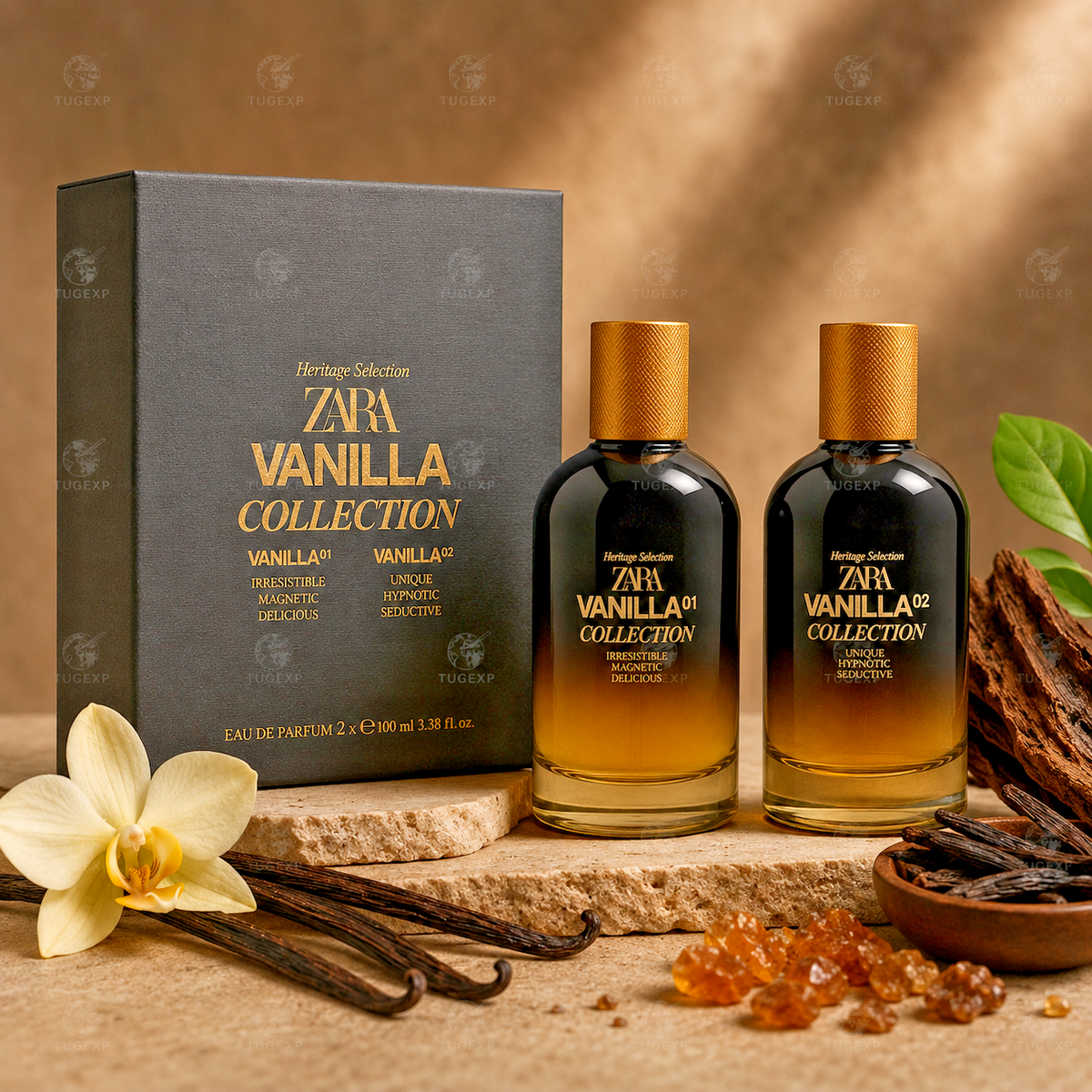 ZARA Vanilla Collection 01 & Vanilla Collection 02 EDP Duo Set Men