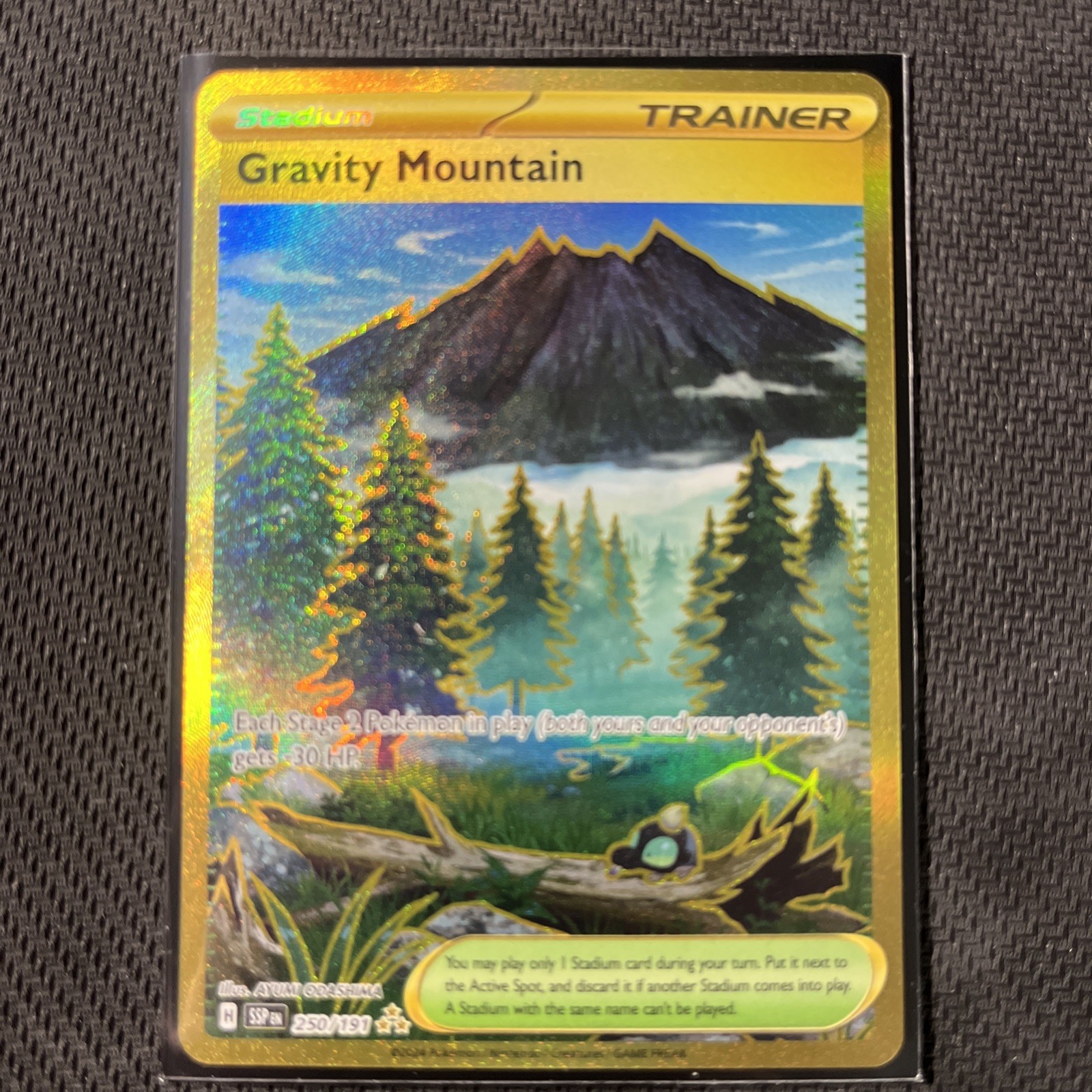 Gravity Mountain 250/191 Hyper Rare Surging Sparks Pokemon TCG Holo NM