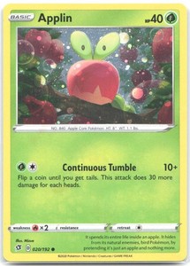Applin 020/192 Rebel Clash Cosmos Holo Promo
