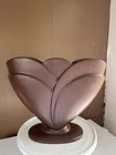 Vintage Royal Haegar  RG 26 Art Deco Brown Ceramic Vase