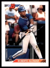 Roberto Alomar 1992 Bowman #20 Blue Jays MLB READ FREE SHIPPING AutographDen