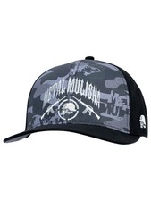 Metal Mulisha Men's Crossfire Curved Bill Snapback Hat Skull and Helmet MX Logo