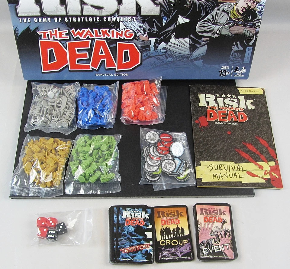 RISK The Walking Dead Survival Edition The Game Of Strategic Conquest Hasbro - Image 3 of 4