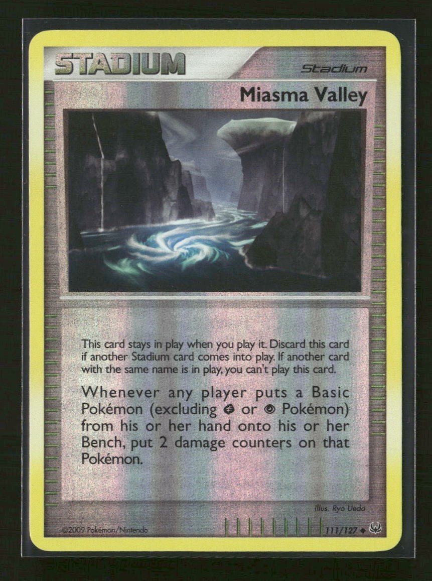 Miasma Valley 111/127 HP - Reverse Holo - Platinum Base