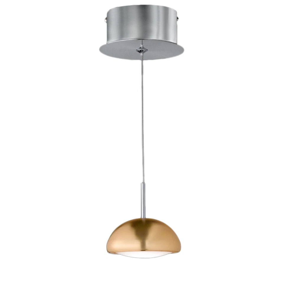 Kleine LED Pendelleuchte Chrom Silberfarbig Reflektor 4,6W 475lm 3100K Ø10cm - Bild 1 von 1
