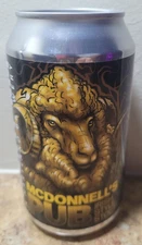 CRAFT Beer Can Mcdonnell's Pub Stout Brookeville Brewing Beer Farm Maryland