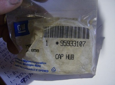 GENUINE ACDELCO GM 9593107 CENTER CAP