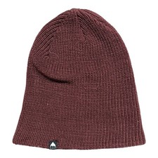 Burton DND Beanie Maroon Burgundy Ribbed Knit Slouchy Winter Hat 23350 Mens