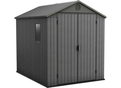 Keter 252273 Darwin 6' x 8' Storage Shed - Graphite