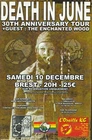 DEATH IN JUNE 30th Anniversary Tour French Original Flyer Handbill 2012