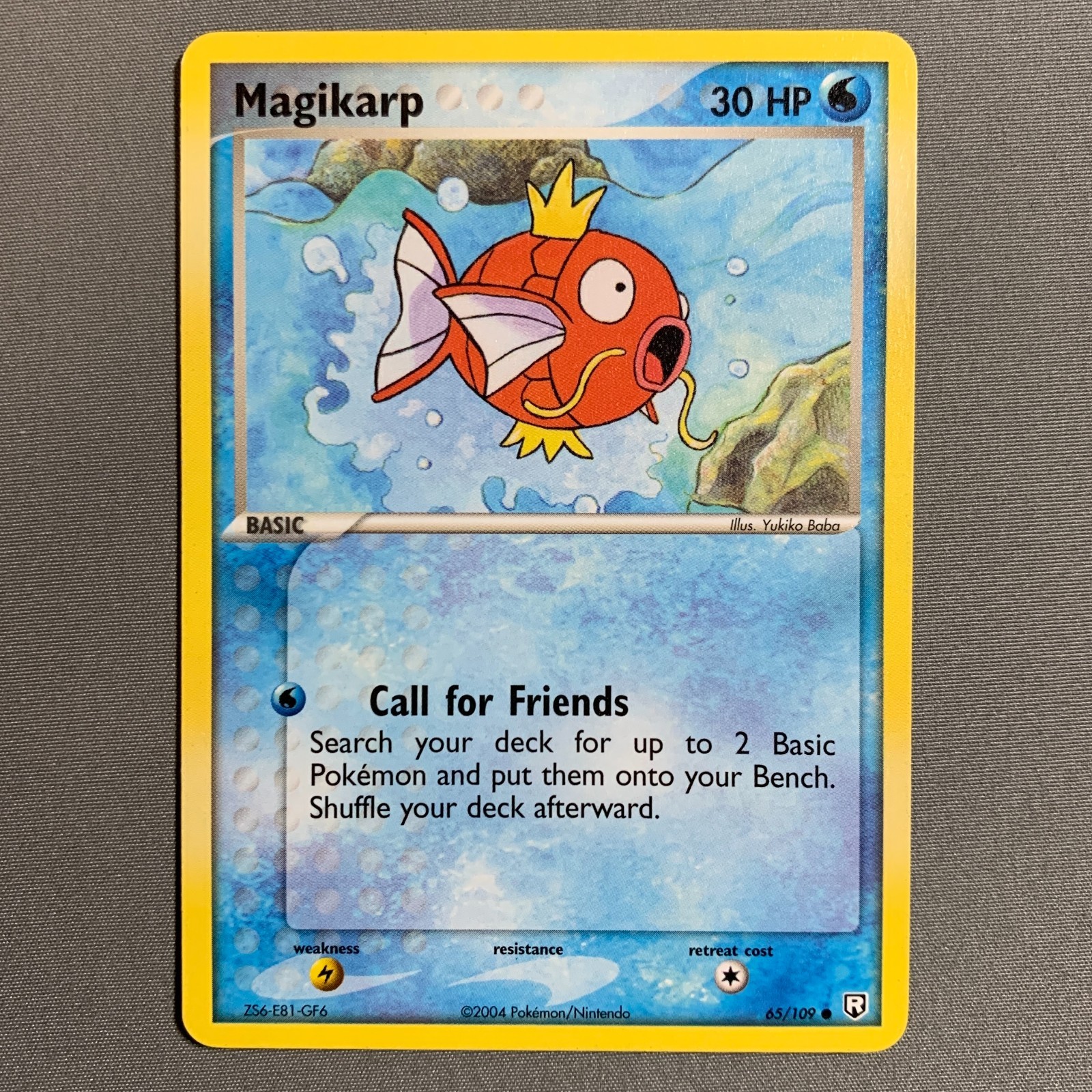 Magikarp 65/109 EX Team Rocket Returns Regular Common Pokemon Card English NM