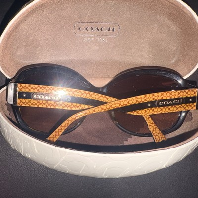 COACH SUNGLASSES JOELLE (S499) TORTOISE 59•15•130 COACH SUNGLASSES FRAMES ONLY Coach Joelle S499 Oversized Tortoise Plastic Frame Brown  main image 3