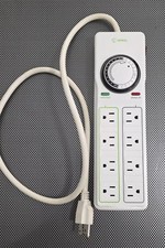 BN-LINK 8 Outlet Surge Protector with Mechanical Timer 4 Outlets Timed
