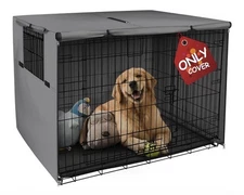 Kennel Sunshade Universal Fit for 30 inches Wire Cage (Grey)