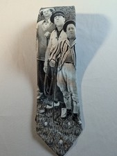 Vintage Ralph Marlin The 3 Stooges Tie Curly Larry Moe Golfing Only 3 Shipping 