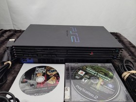 Playstation 2 Console SPCH-30001 Bundle 2 Controllers 2 Games Tested & Working