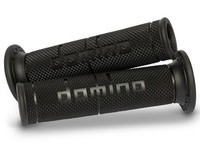 Domino Paar Rennsport Lenkergriffe Schwarz 2 Handgriffe 120MM Durchbohrt