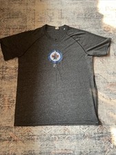 WINNIPG JETS NEW LOGO Reebok T-SHIRT XL GRAY SHORT SLEEVE NHL