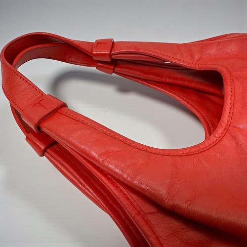 Sac fourre-tout Tory Burch en cuir rouge authentique couleur rare sac à bandoulière - Photo 10/13