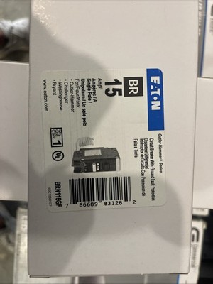 Eaton BR15 1 Pole Ground Fault Circuit Breaker 15 Amp